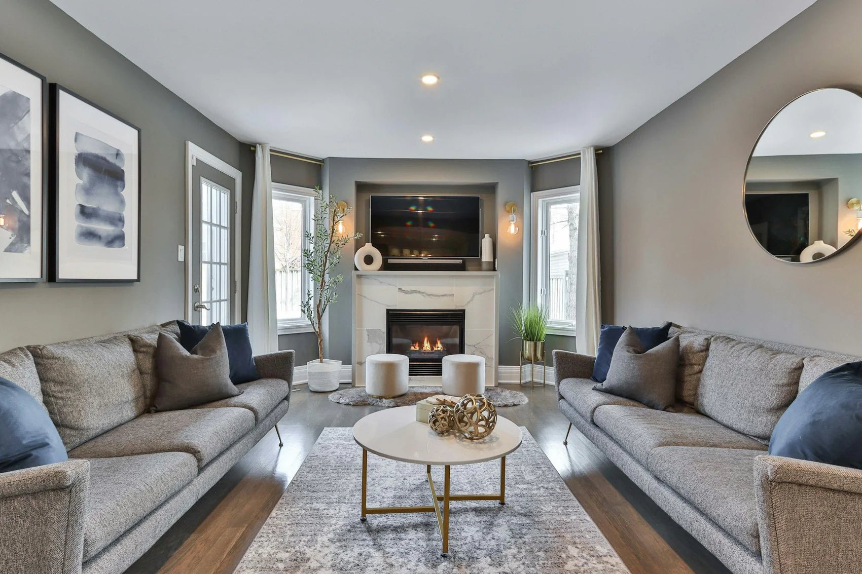 7 Stylish Living Room Furniture Ideas to Complement Your Fireplace - Elsa Home And Beauty