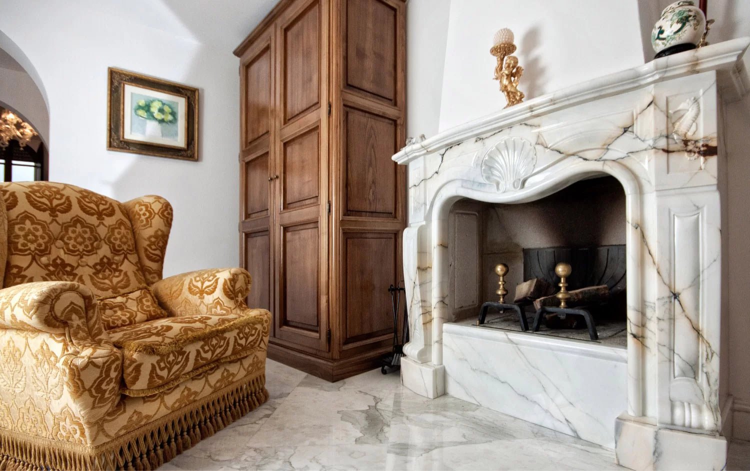 Marble Fireplace Cleaning