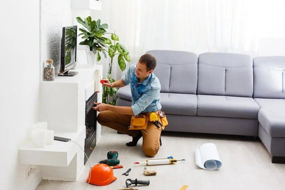 Marble Fireplace Installation