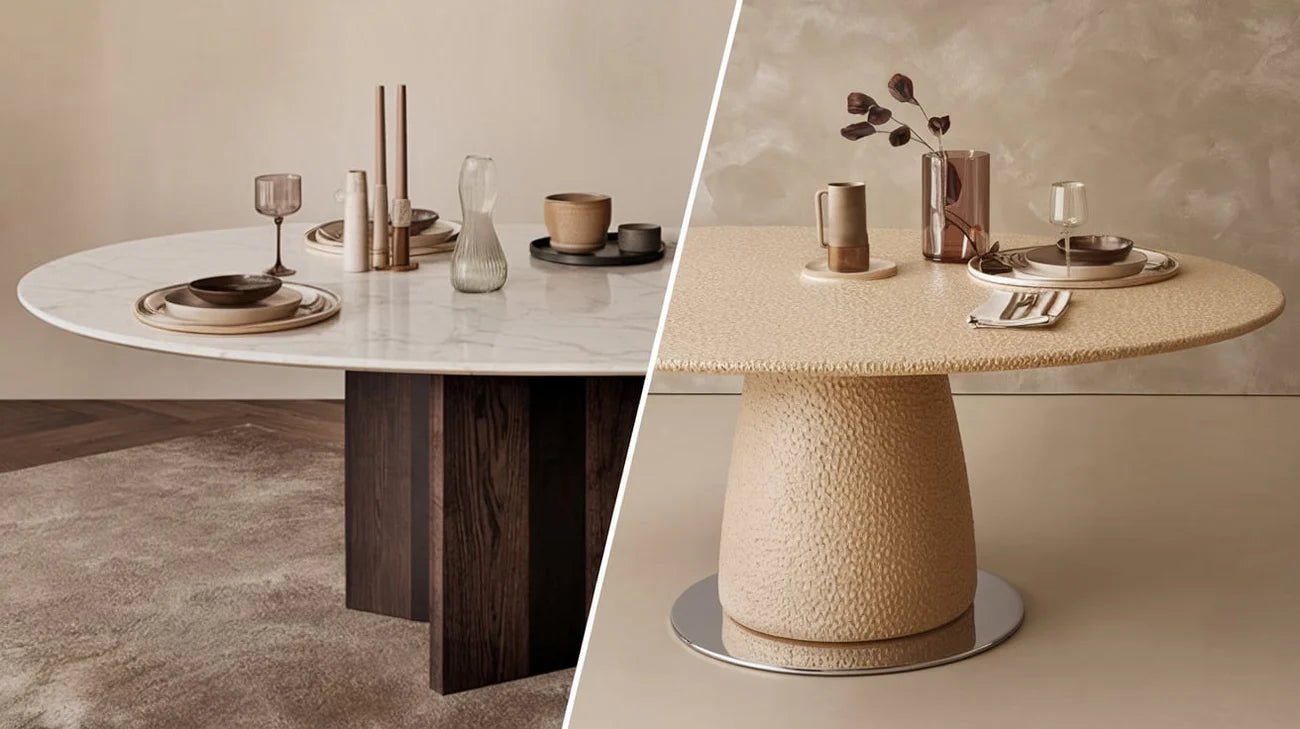 Marble vs Ceramic Dining Tables: A Complete Comparison - Elsa Home And Beauty