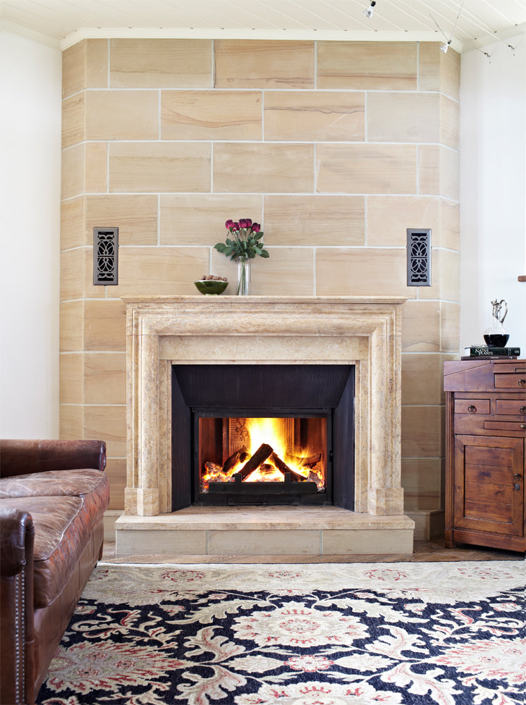 Travertine Fireplace Mantel