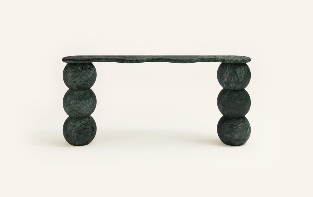 Balla Green Marble Hallway Table - Elsa Home And Beauty