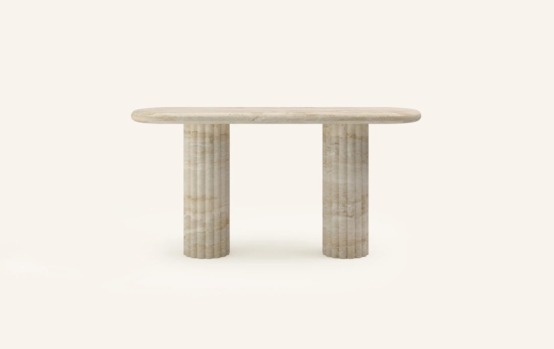 Travertine Navona Hallway Table - Elsa Home And Beauty