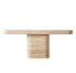 Travertine Console Table