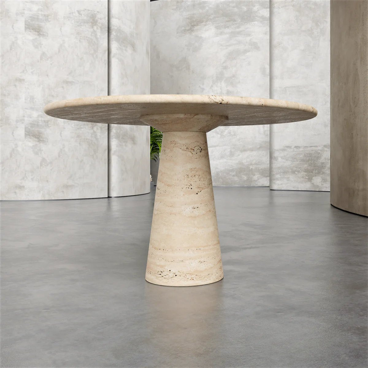 Franca Travertine Dining Table - Elsa Home And Beauty