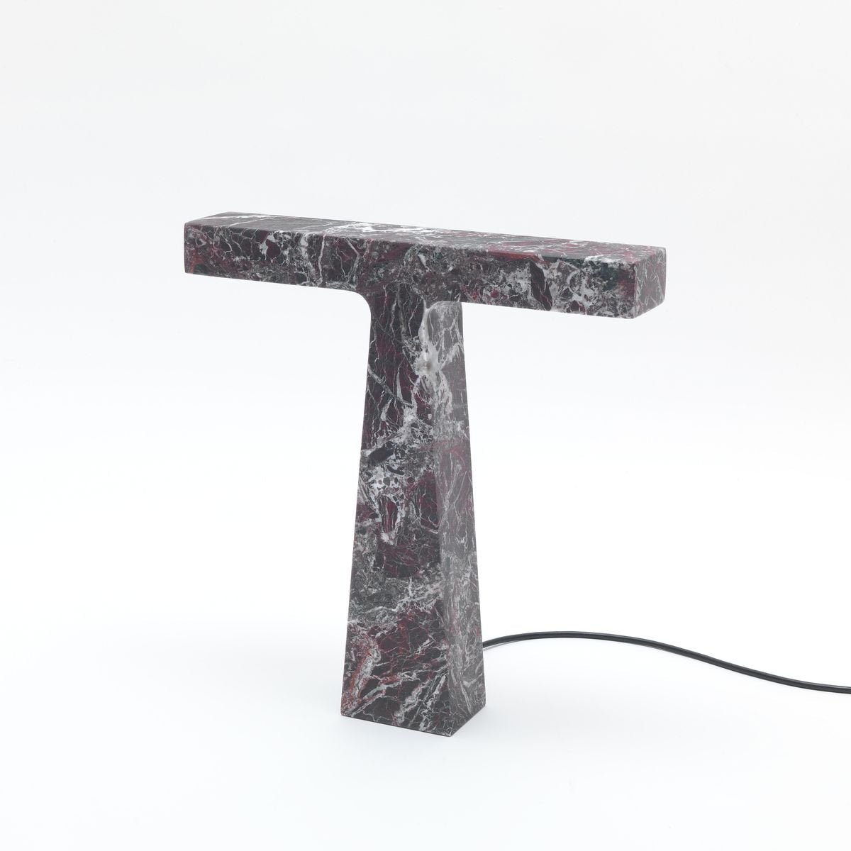 T Table Lamp in Verde Guatemala Marble - Elsa Home And Beauty